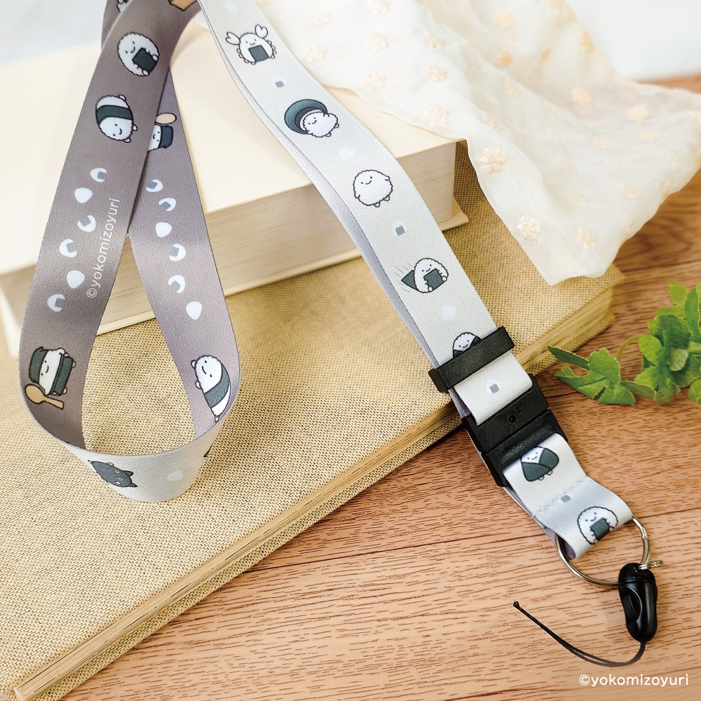 ネックストラップ　のりおにぎりずかん