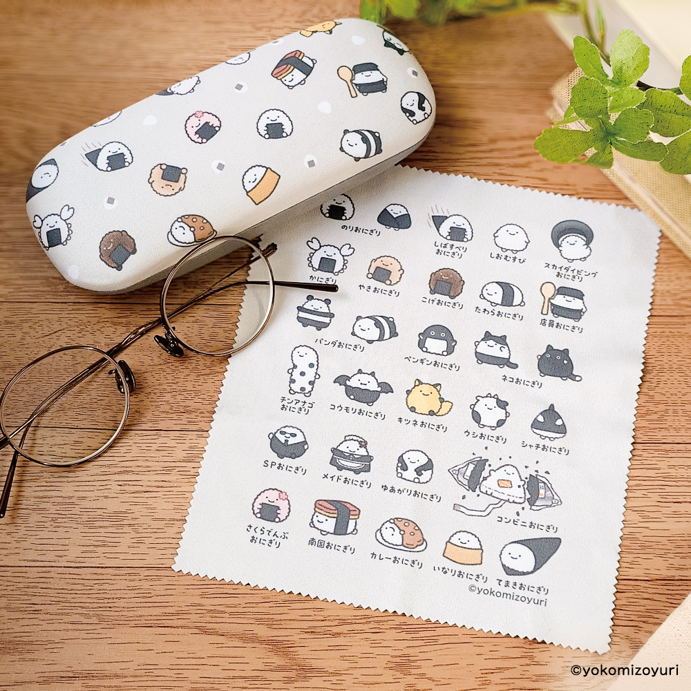 メガネケース　のりおにぎりずかん