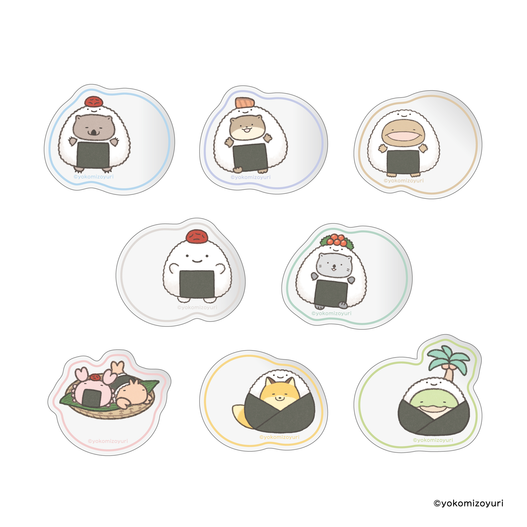 シークレットコレクション　アクリルミラーマグネット　開店のりおにぎり屋