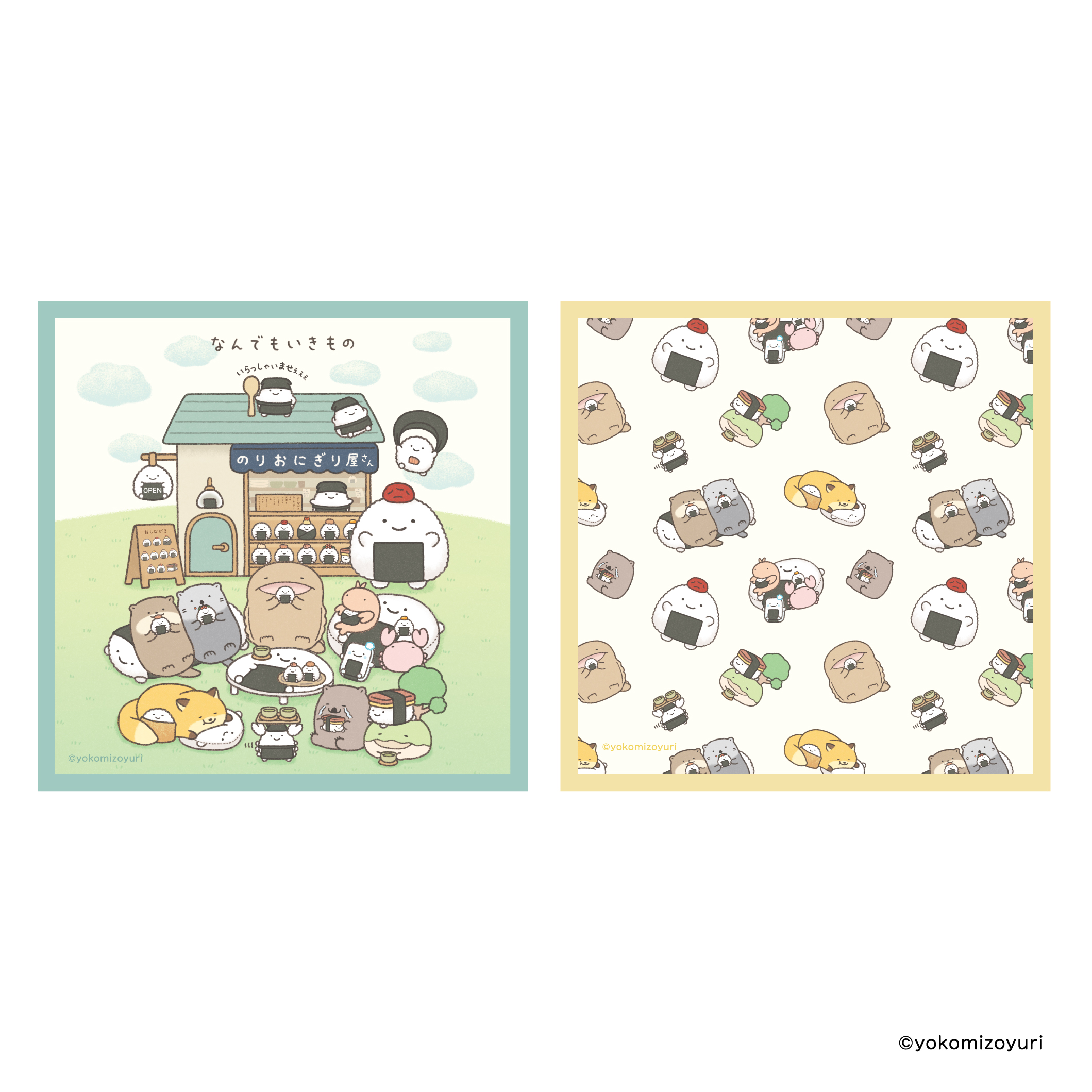 ミニタオル2種セット　開店のりおにぎり屋