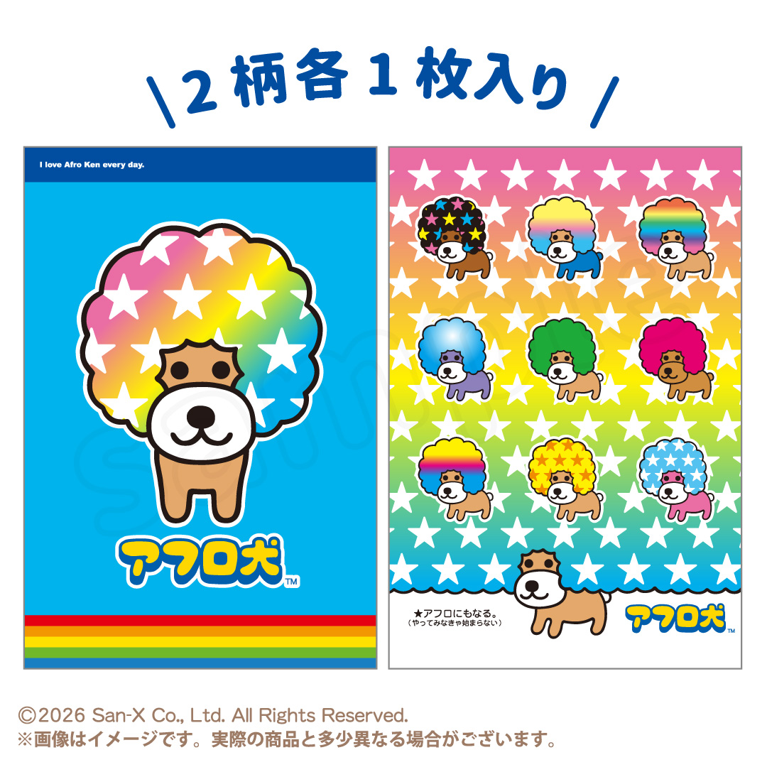 アフロ犬 ポストカードセット